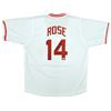 Image 1 : PETE ROSE SIGNED HIT KING BASEBALL JERSEY (BECKETT COA)