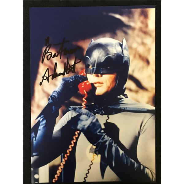 ADAM WEST SIGNED BATMAN 8 X 10 (RA COA)