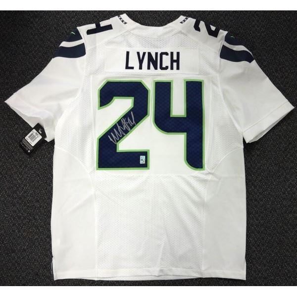 MARSHAWN LYNCH SIGNED NIKE PRO SEAHAWKS JERSEY (LYNCH COA)