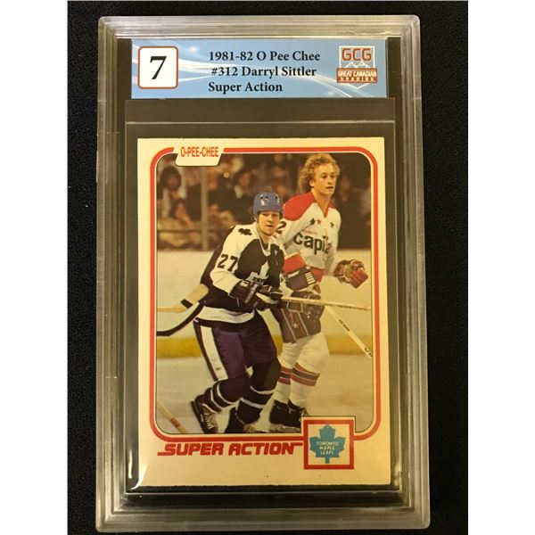 1981-82 O-PEE-CHEE NO. 312 DARRYL SITTLER (GCG 7)