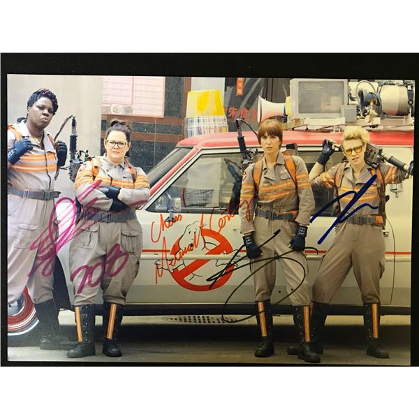 MELISSA McCARTHY, KRISTEN WIIG, KATE McKINNON AND LESLIE JONES SIGNED 8X10 PHOTO (RA COA)