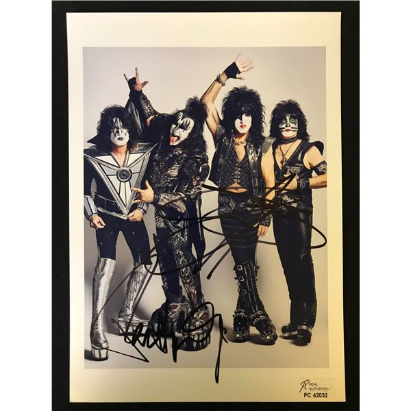 KISS SIGNED 8X10 PHOTO (RA COA)