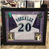Image 1 : LUIS GONZALEZ SIGNED FRAMED ARIZONA DIAMONDBACKS BASEBALL JERSEY (BECKETT COA)