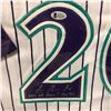 Image 2 : LUIS GONZALEZ SIGNED FRAMED ARIZONA DIAMONDBACKS BASEBALL JERSEY (BECKETT COA)