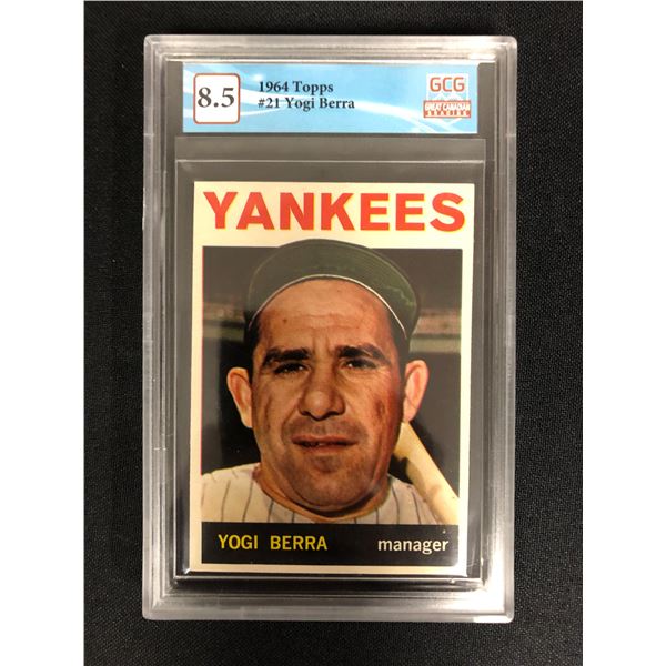 1964 TOPPS NO. 21 YOGI BERRA (GCG 8.5)