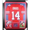 Image 1 : STEFAN DIGGS SIGNED AND CUSTOM FRAMED BILL JERSEY (BECKETT COA)