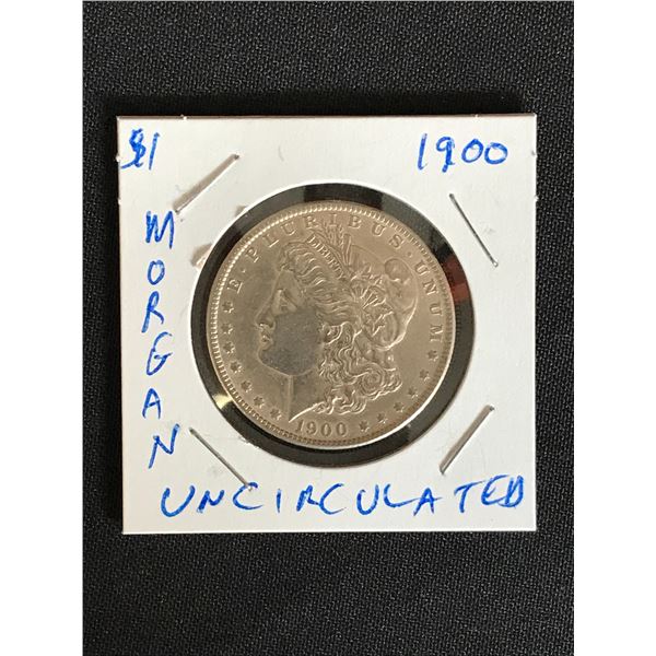 1900 USA MORGAN SILVER DOLLAR (UNCIRCULATED)