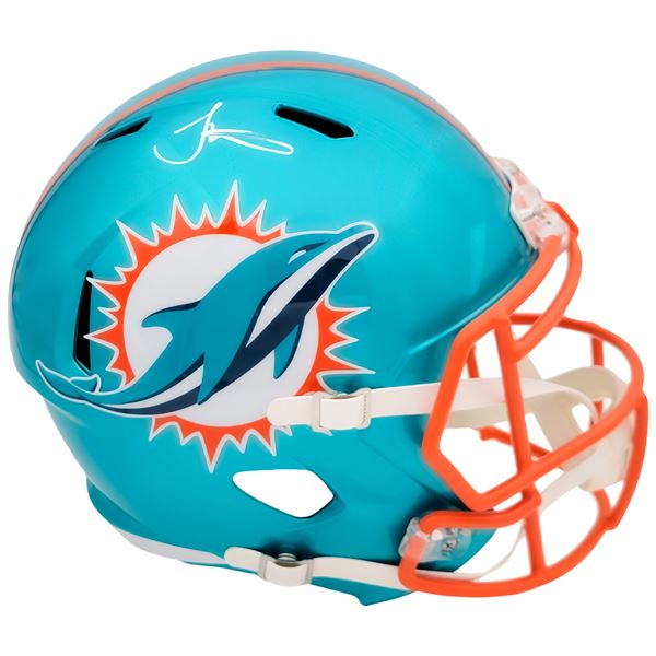 TYREEK HILL SIGNED MIAMI DOLPHINS FLASH FULL-SIZE SPEED REP FOOTBALL HELMET (BECKET COA)