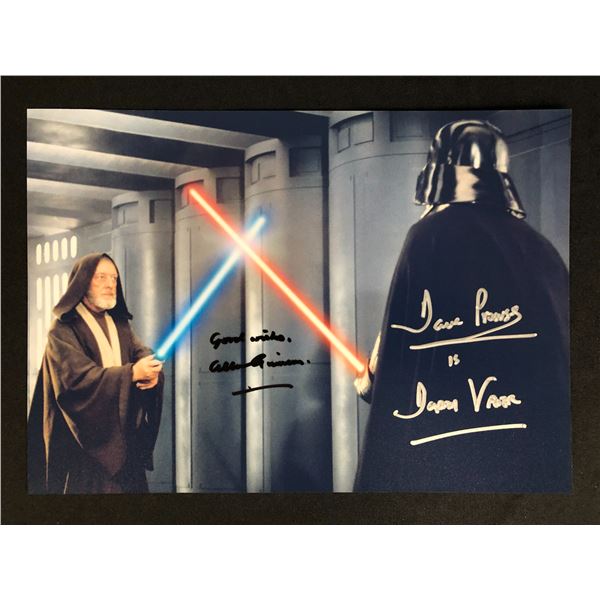 ALEX GUINESS AND DAVID PROWSE SIGNED SAR WARS 8 X 10 (RA COA)