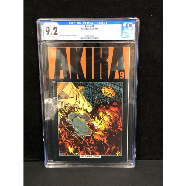 AKIRA NO. 9 (CGC 9.2) MARVEL/EPIC COMICS