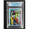 Image 1 : 1990 IMPEL MARVEL UNIVERSE NO. 88 THE THING VS THE HULK (GCG 9.5)