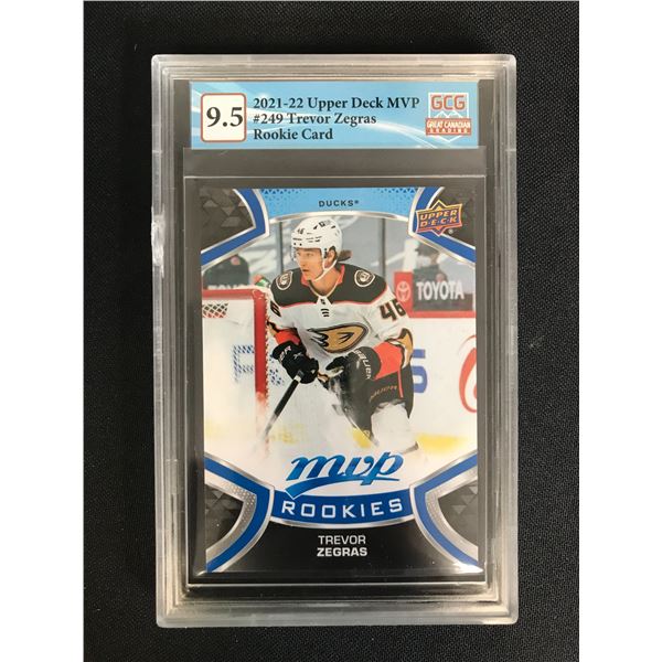 2021-22 UPPER DECK MVP NO. 249 TREVOR ZEGRAS (GCG 9.5)