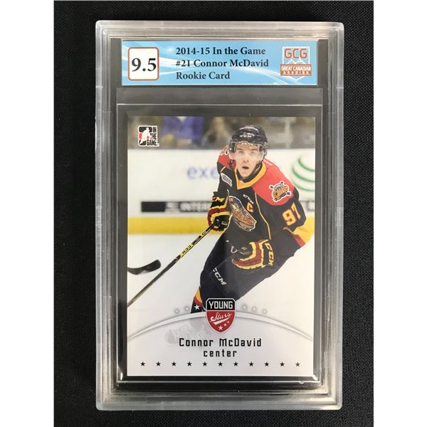 2014-15 IN THE GAME NO. 21 CONNOR McDAVID RC (GCG 9.5)