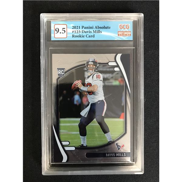 2021 PANINI ABSOLUTE NO. 123 DAVIS MILLS RC (GCG 9.5)