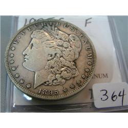 1895 S Morgan Silver Dollar F