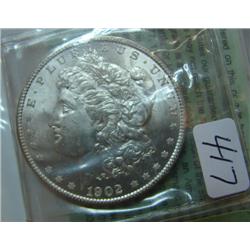 1902-O Morgan Silver Dollar BU