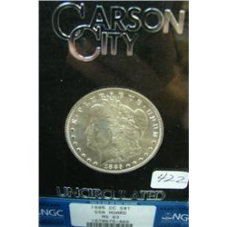 1885 Carson City Silver Dollar NGC MS63 in GSA holder