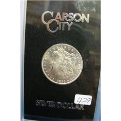 1883 Carson City Silver Dollar GSA holder BU