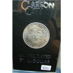 1882 Carson City Silver Dollar GSA holder BU