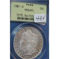 1901-O Morgan Silver Dollar PCGS MS64PL