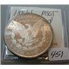 Image 2 : 1881-S Morgan Silver Dollar BU Gorgeous Toning one side