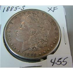 1885-S Morgan Silver Dollar XF