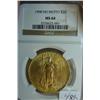 Image 1 : 1908 No Motto $20 St. Gaudens Gold Coin NGC MS64
