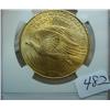 Image 2 : 1908 No Motto $20 St. Gaudens Gold Coin NGC MS64