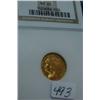 Image 1 : 1927 $2.50 Indian Head Gold Coin NGC MS62