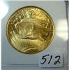 Image 2 : 1924 $20 St. Gaudens Gold Coin NGC MS61
