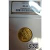 1902 $5 Liberty Gold Coin NGC MS63