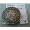 1795 Flowing Hair Silver Dollar XF 40 scratch