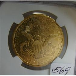 1878 Carson City $20.00 Liberty Gold Coin NGC XF45