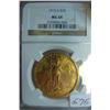 Image 1 : 1915-S $20.00 Saint Gaudens Gold Coin NGC MS64