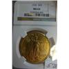 Image 1 : 1926 $20.00 Saint Gaudens Gold Coin NGC MS63