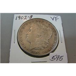 1902-S Morgan Silver Dollar VF