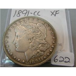 1891 Carson City Silver Dollar XF