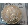 1892 Carson City Silver Dollar AU cleaned