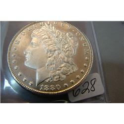 1880 8/7 CC Morgan Silver Dollar Top 100 VAM-6 Low 7, Altered Surface BU cleaned