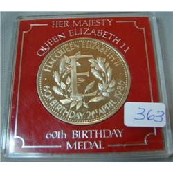 Queen Elizabeth 60th Birthday Metal April 21, 1986