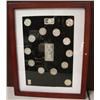Image 1 : Framed Collection of Morgan Silver Dollars & Silver Bars