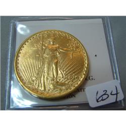 1914-S $20.00 Saint Gaudens Gold Coin AU