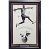 Image 1 : MICHAEL JORDAN SIGNED FRAMED 21X35 NIKE AIR JORDAN POSTER (BECKETT COA)