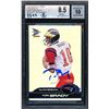 Image 1 : TOM BRADY SIGNED NO. 156 2000 PACIFIC PRISM RC (BGS 8.5/10 AUTO)