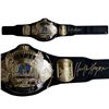 Image 1 : HULK HOGAN SIGNED WWE WORLD HEAVYWEIGHT CHAMPIONSHIP REPLICA BELT (FROZEN POND COA)