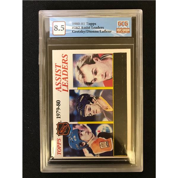 1980-81 TOPPS NO. 162 ASSIST LEADERS (GCG 8.5)