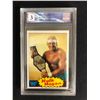 Image 1 : 1985 TOPPS WWF NO. 1 HULK HOGAN YELLOW RC (GCG 3)