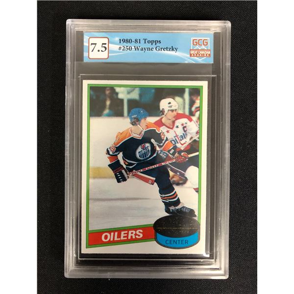 1980-81 TOPPS NO. 250 WAYNE GRETZKY (GCG 7.5)