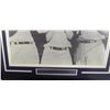 Image 2 : MICKEY MANTLE, JOE DiMAGGIO AND TED WILLIAMS SIGNED FRAMED 16X20 PHOTO (JSA COA)