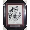 Image 1 : MUHAMMAD ALI, JOE FRAZIER AND LeROY NEIMAN SIGNED FRAMED LITHOGRPAH (BECKETT COA)
